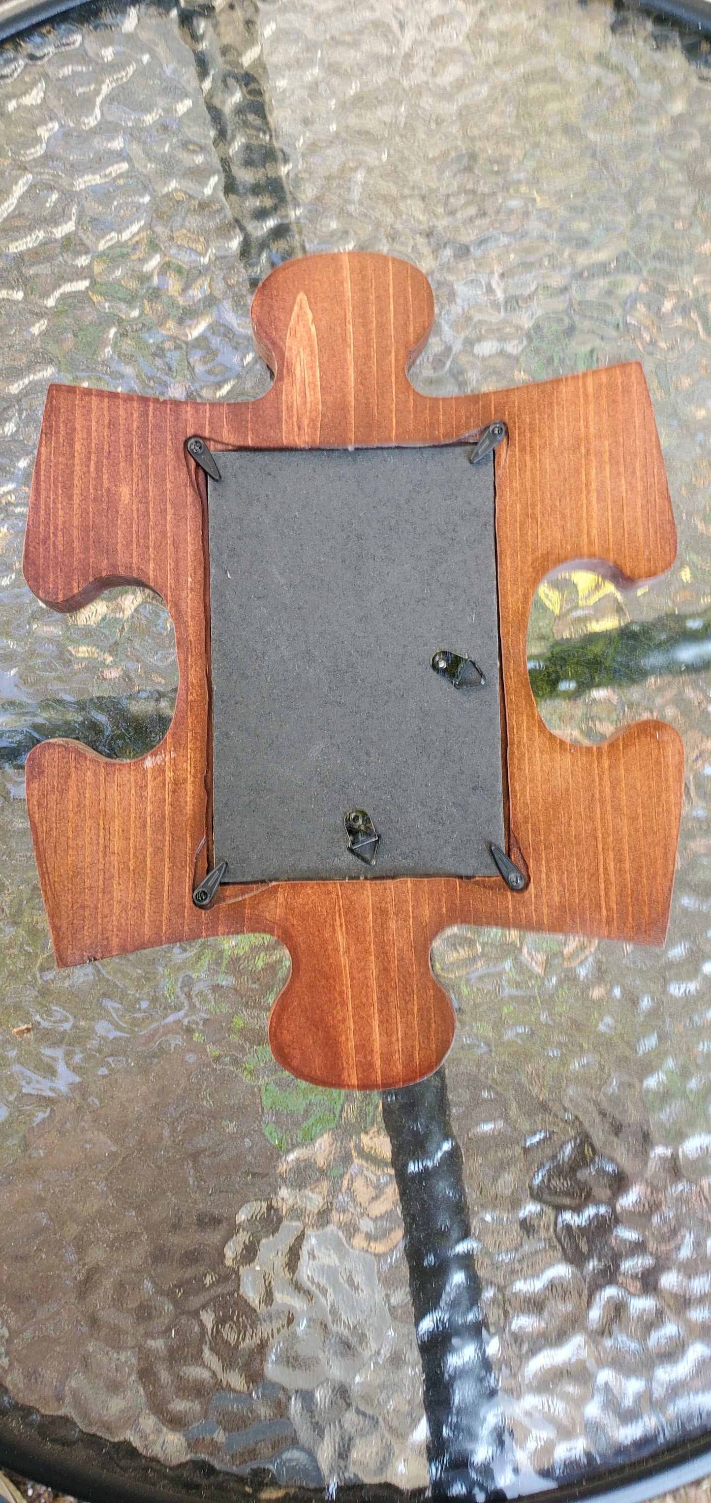 Puzzle piece picture frame