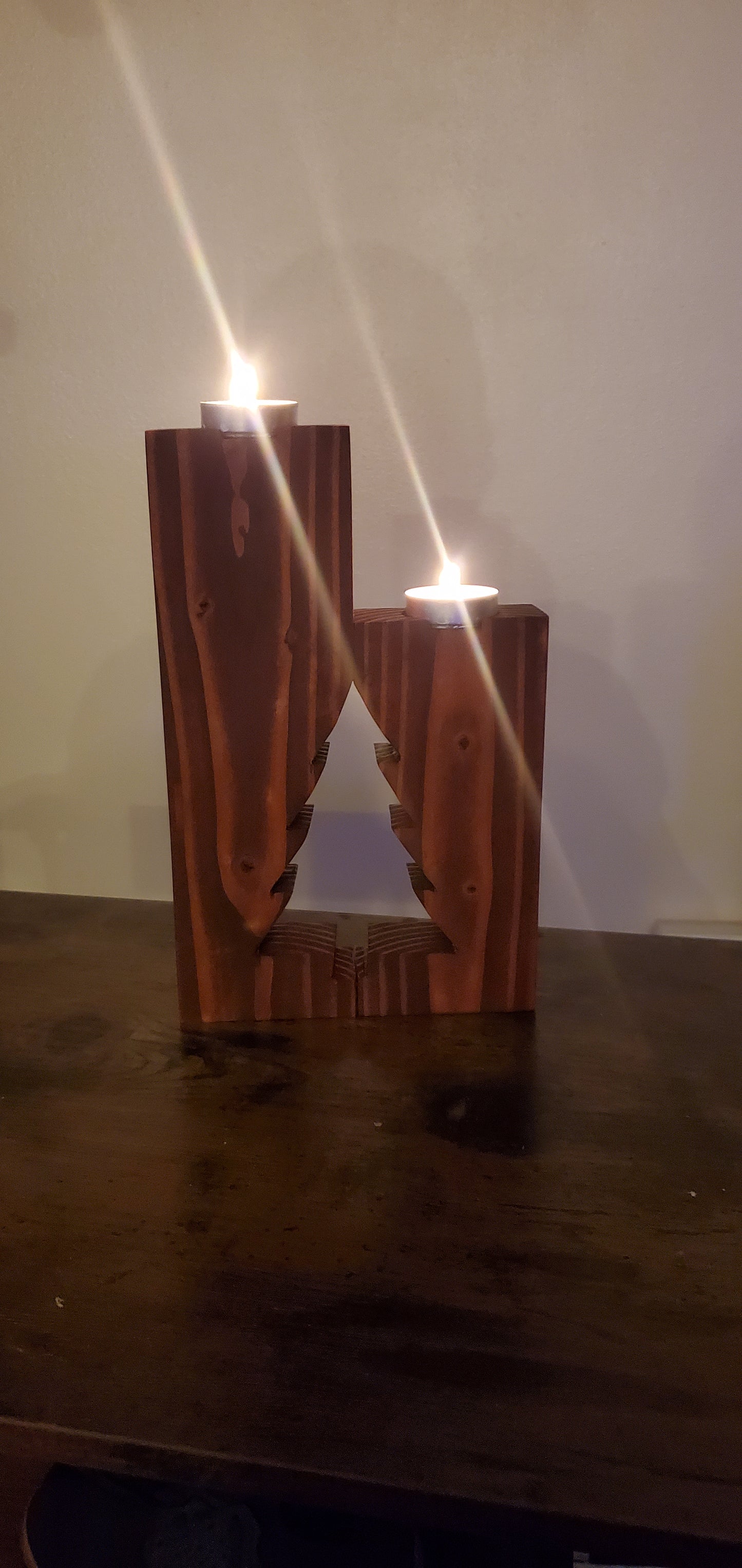 Christmas candle decor