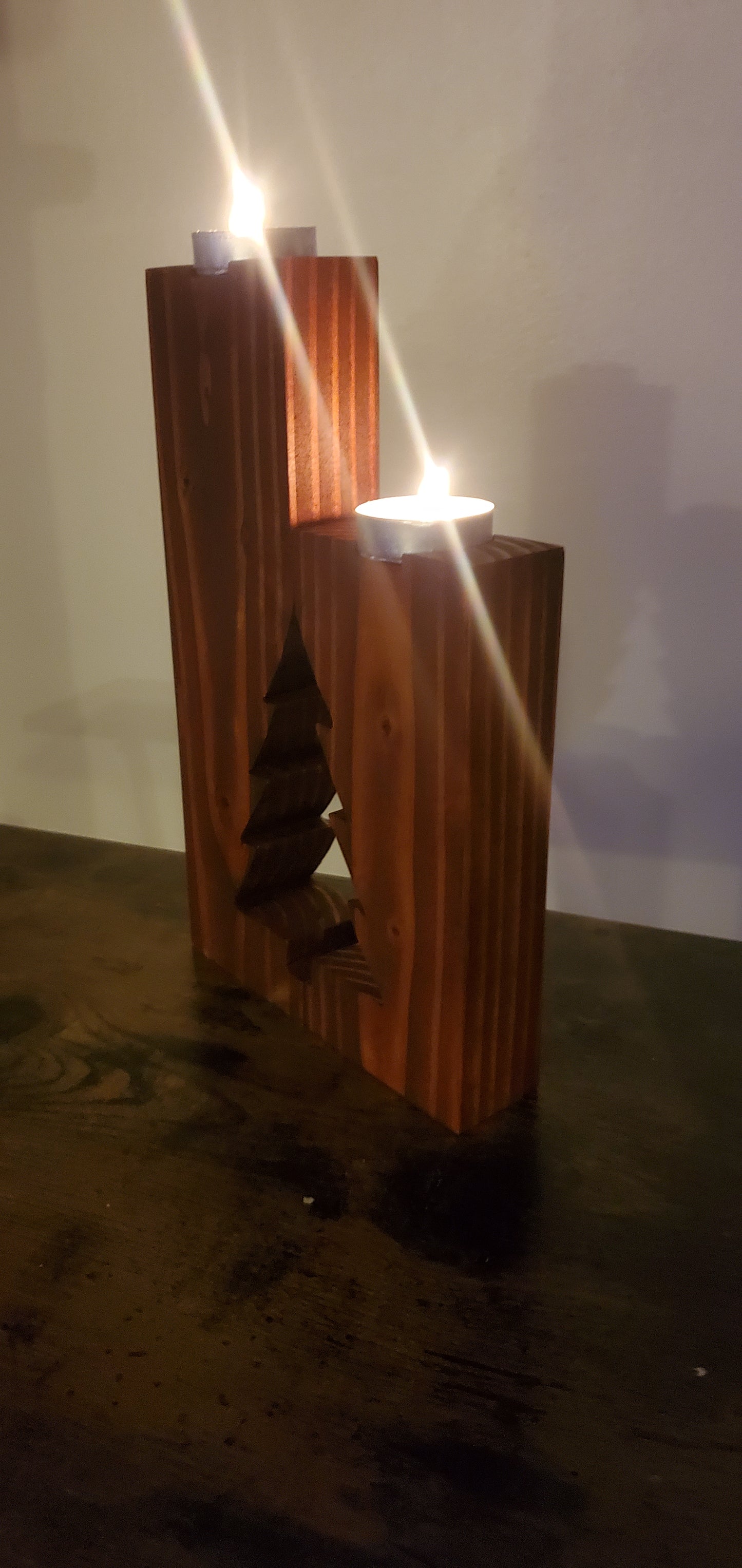 Christmas candle decor